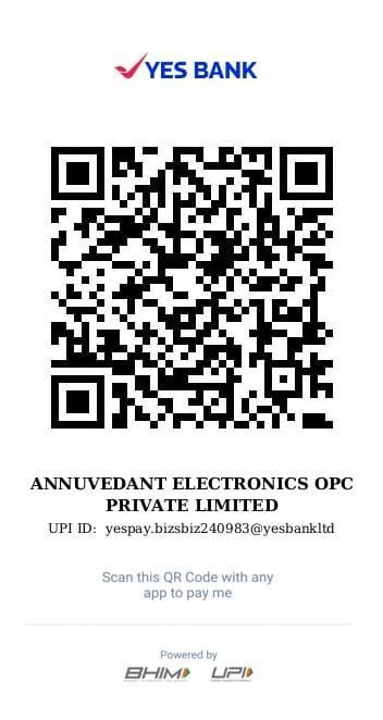 Yes Bank UPI payment QR code for ANNUVEDANT ELECTRONICS OPC PRIVATE LIMITED